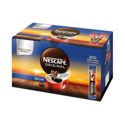 Nescafe Decaffeinated One Cup Sticks Coffee Sachets (Pack of 200) 12315595