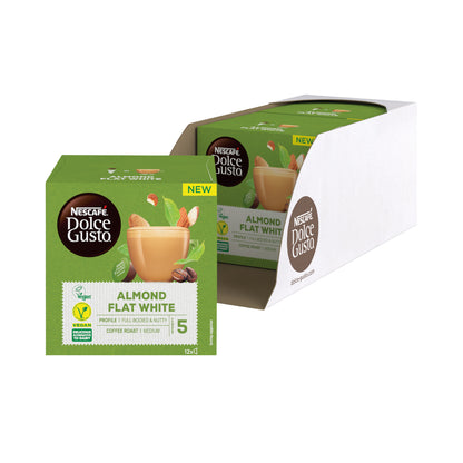 Nescafe Dolce Gusto Almond Flat White Coffee Capsules (Pack of 36) 12451409