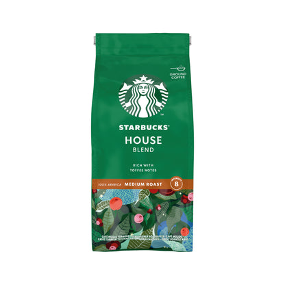 Starbucks House Blend Medium Roast Ground Coffee 200g 12400244
