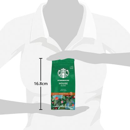 Starbucks House Blend Medium Roast Ground Coffee 200g 12400244