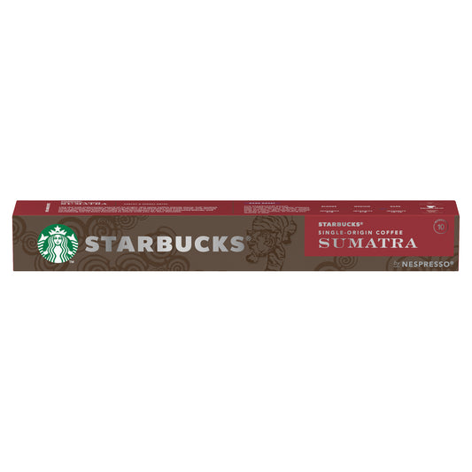 Nespresso Starbucks Sumatra Espresso Coffee Pods (Pack of 10) 12423376