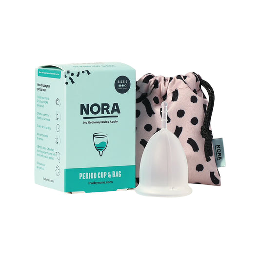 NORA Reusable Period Cup and Bag Large (Pack of 8) 69755