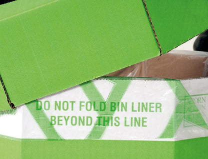 Acorn Cardboard Recycling Bin 60 Litre Green (Pack of 5) 402565