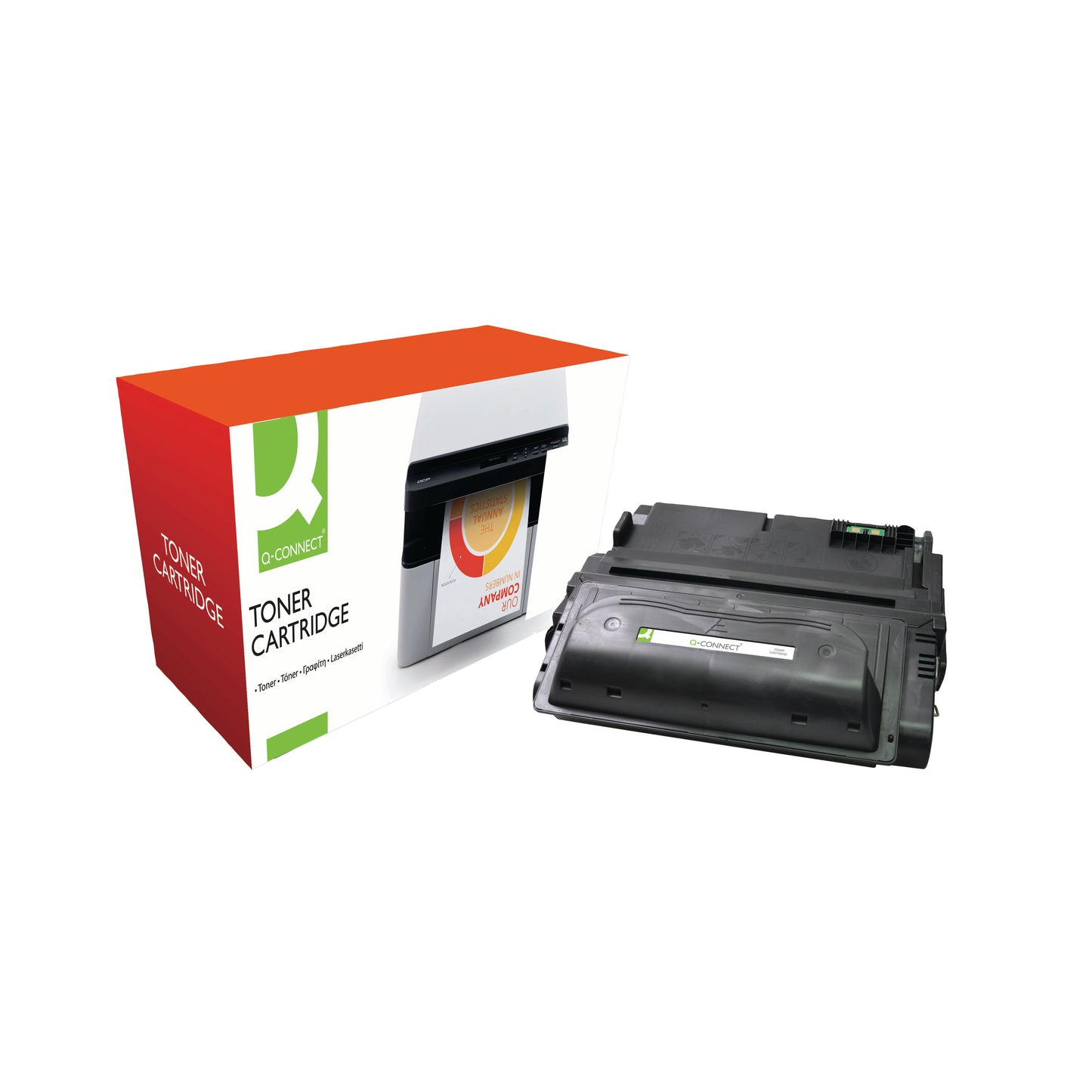 Q-Connect Compatible Solution HP 38A Black Laserjet Toner Cartridge Q1338A