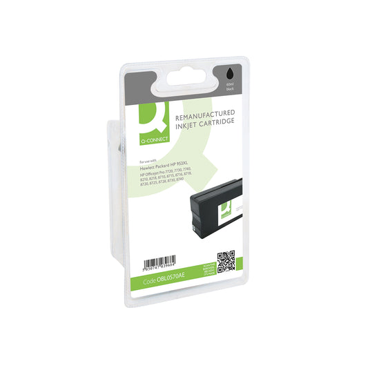 Q-Connect HP 953XL LOS70AE Ink Cartridge HY Black L0S70AE-COMP