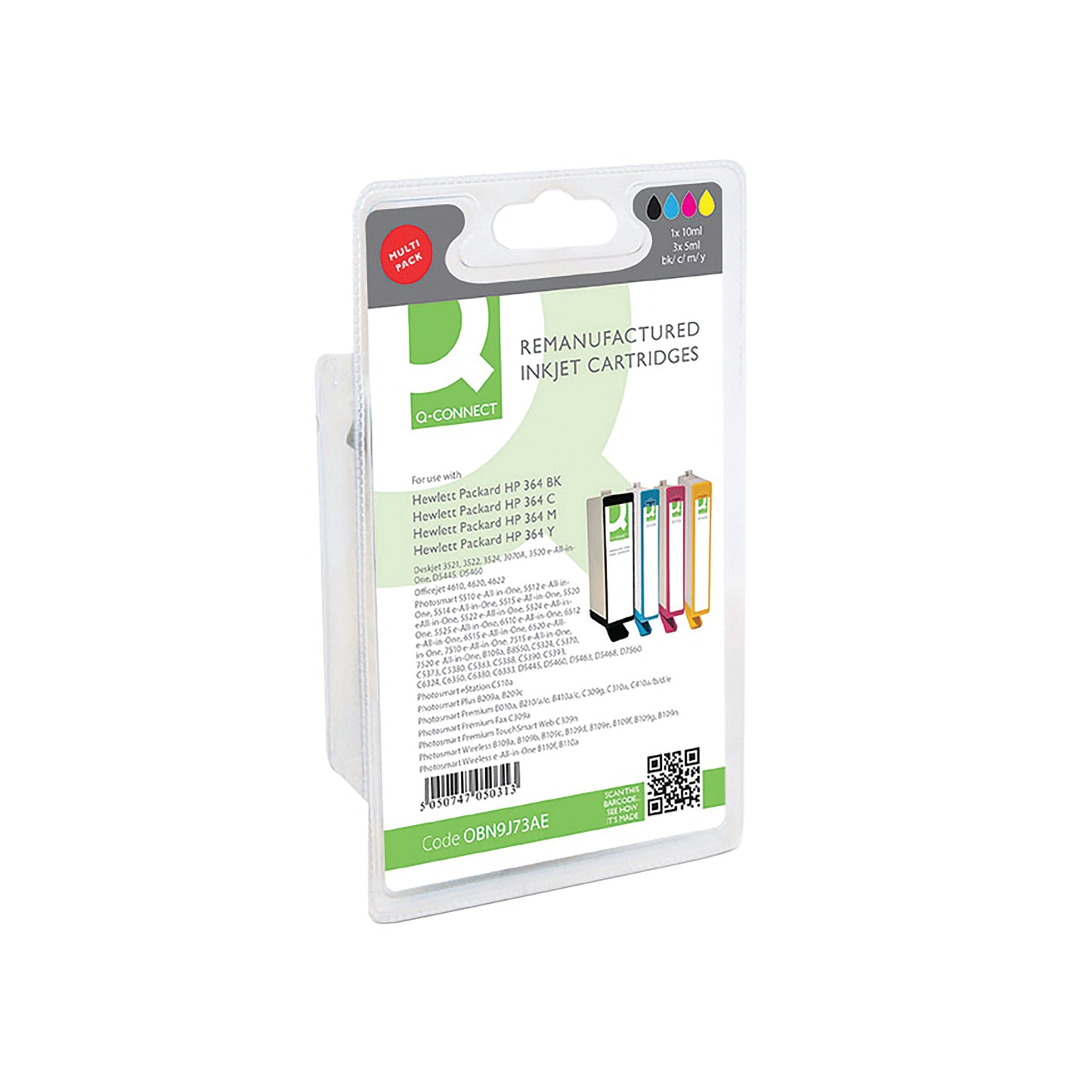 Q-Connect HP 364 Compatible Ink Cartridges Multipack Black/CMY N9J73AE-COMP