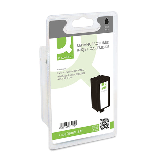Q-Connect HP 903XL T6M15AE Ink Cartridge Black HY T6M15AE-COMP