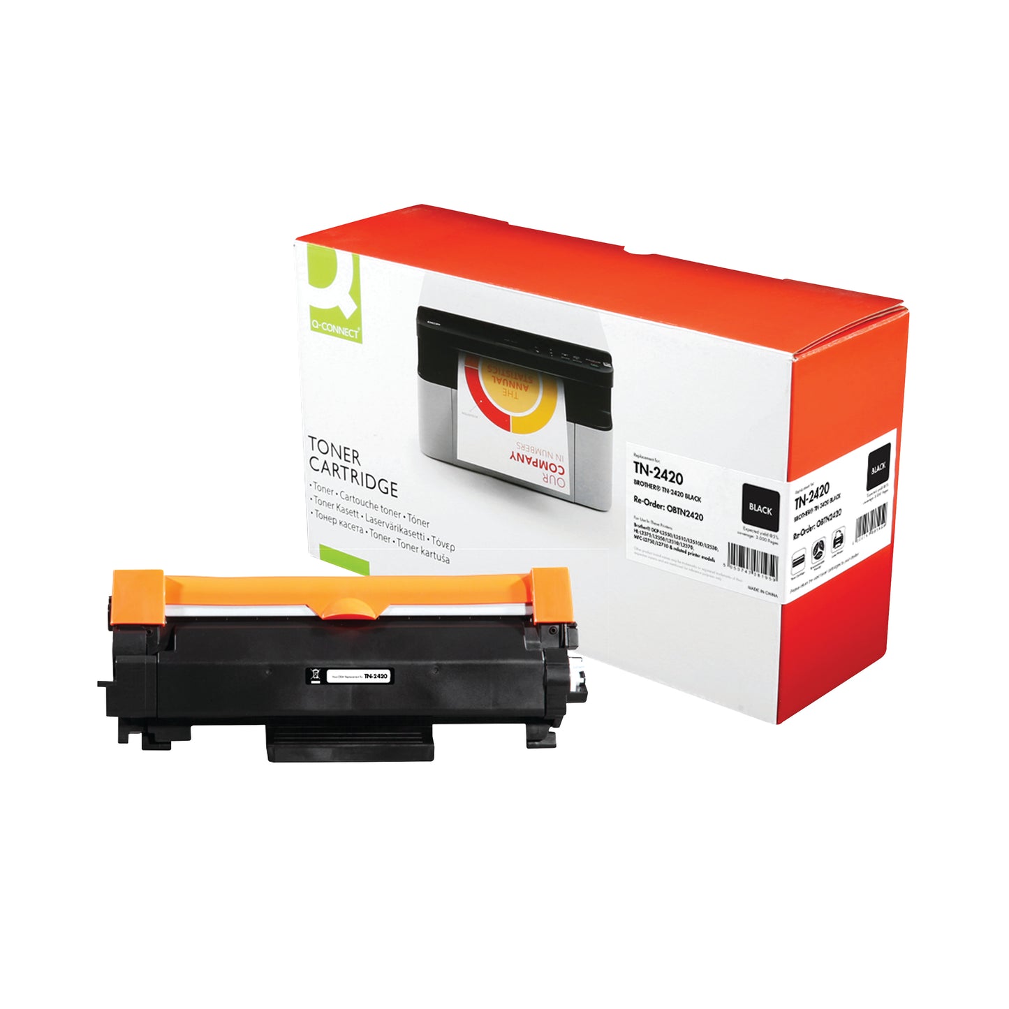 Q-Connect Brother TN-2420 Compatible Toner Cartridge Black TN-2420-COMP