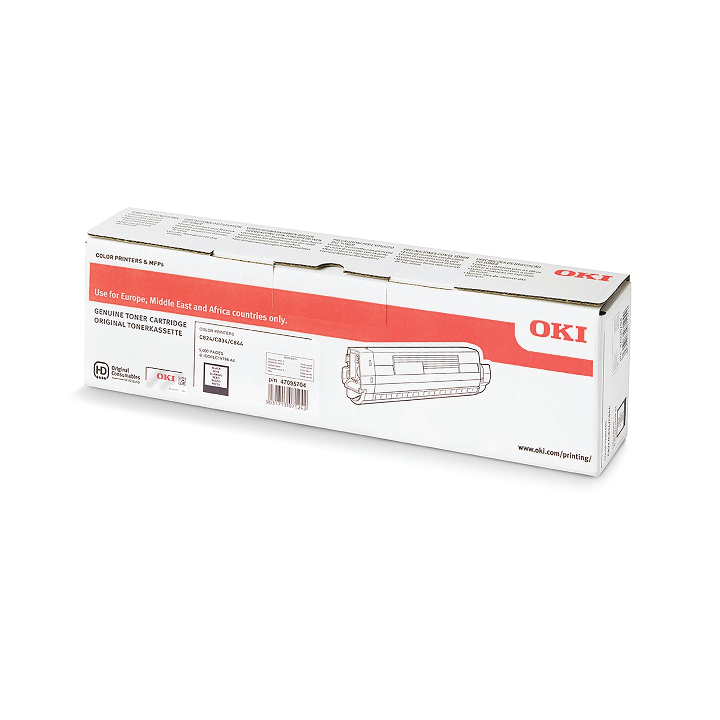 Oki C824/834/844 EP Laser Drum Black 46857508