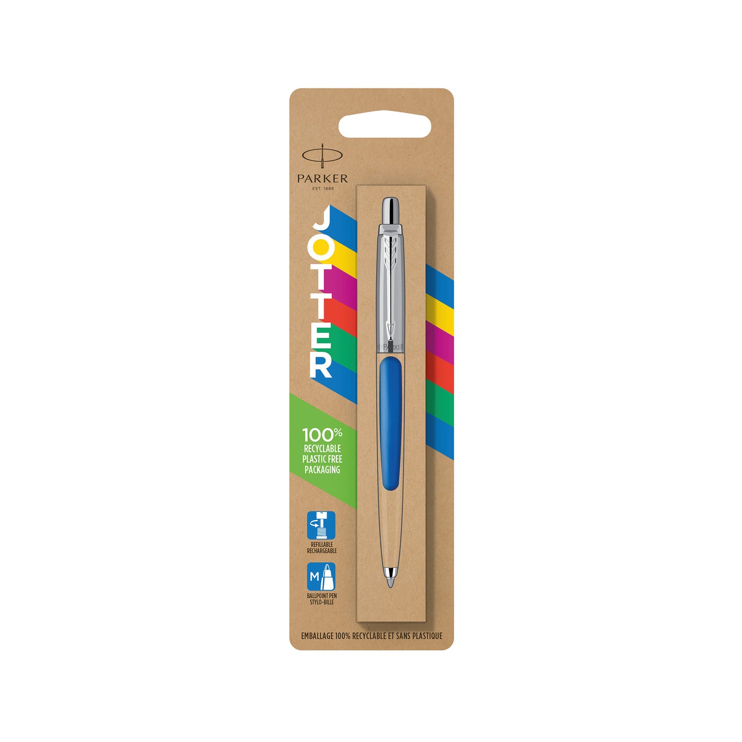 Parker Jotter Original Ballpoint Pen Medium Blue Barrel Blue Ink 2076052