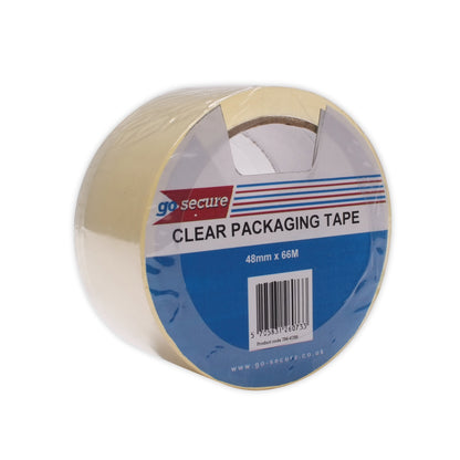 GoSecure Packaging Tape 50mmx66m Clear (Pack of 6) PB02297