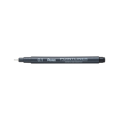 Pentel Pointliner Pigment Liner 0.1mm Black (Pack of 12) S20P-1A