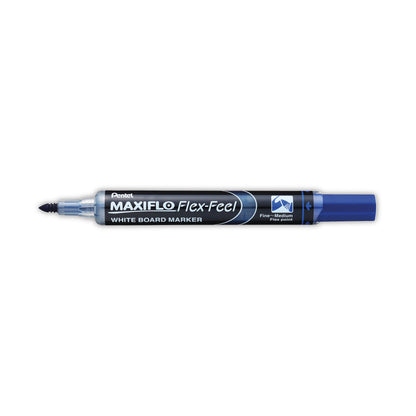 Pentel Maxiflo Flex-Feel Whiteboard Marker Assorted (Pack of 4) YMWL5SBF/4-M
