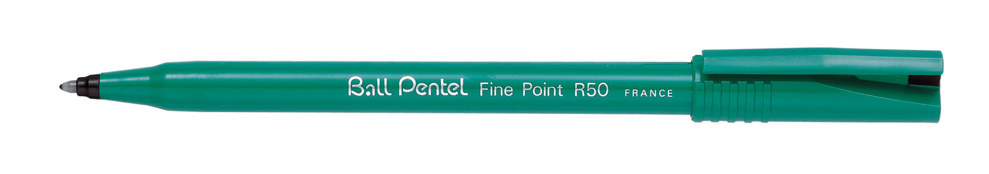 Pentel Ball Rollerball Pen Medium Black (Pack of 12) R50-A