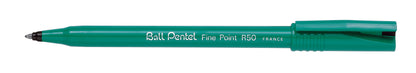 Pentel Ball Rollerball Pen Medium Black (Pack of 12) R50-A