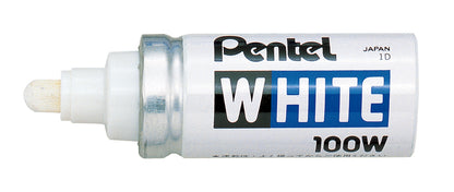 Pentel Paint Marker Bullet Tip Medium White (Pack of 12) X100W