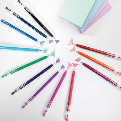 Pilot FriXion Ball Stick Erasable Gel Pens Wallet Assorted (Pack of 12) 5012052061989
