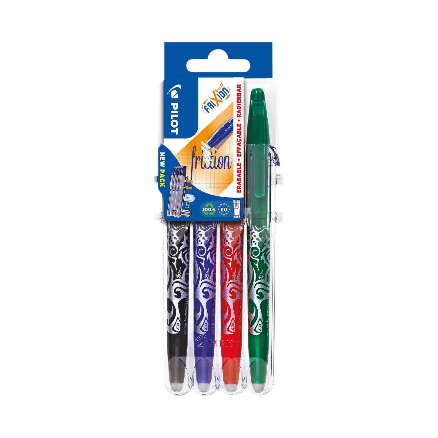 Pilot FriXion Set2Go Rollerball Pens Assorted (Pack of 4) 3131910546795