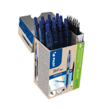 Pilot B2P Greenpack Gel Rollerball Pen/Refill 10 Pen 10 Refill Medium Blue (Pack of 20) WLT556206