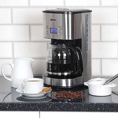 Digital 10 Cup Coffee Maker Silver IG8250