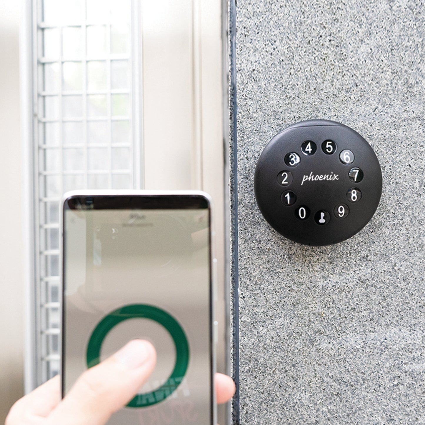 Phoenix Palm Smart Key Safe with Electronic Lock and Padlock Shackle Black KS0213ES