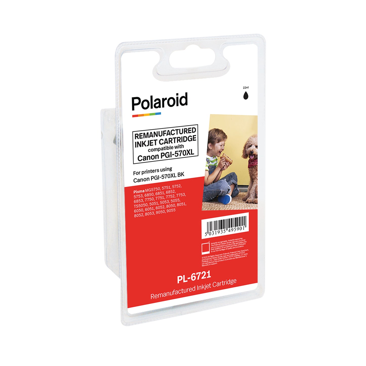 Polaroid Canon PGI-570XL Inkjet Cartridge Black 0318C001-COMP