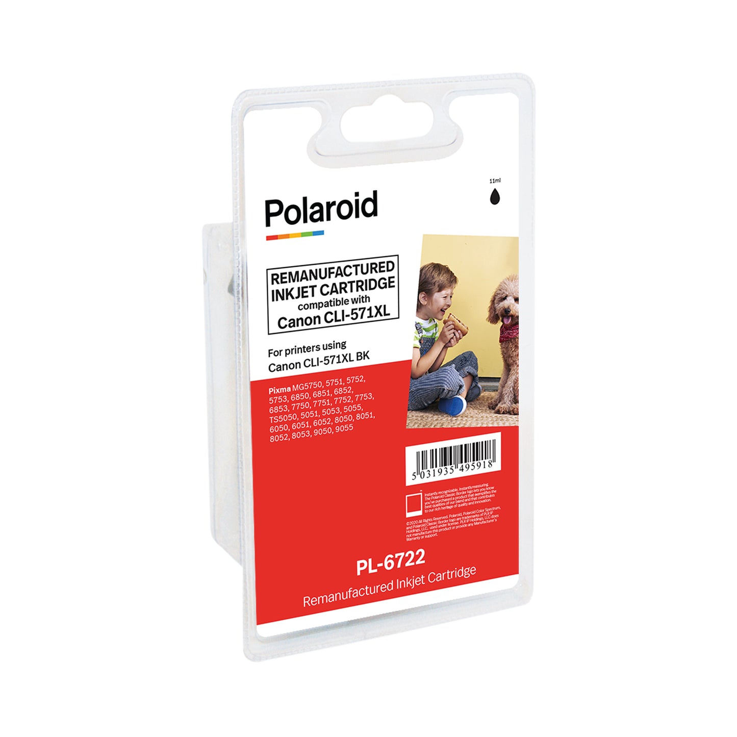 Polaroid Canon CLI-571XL Inkjet Cartridge Black 0331C001-COMP