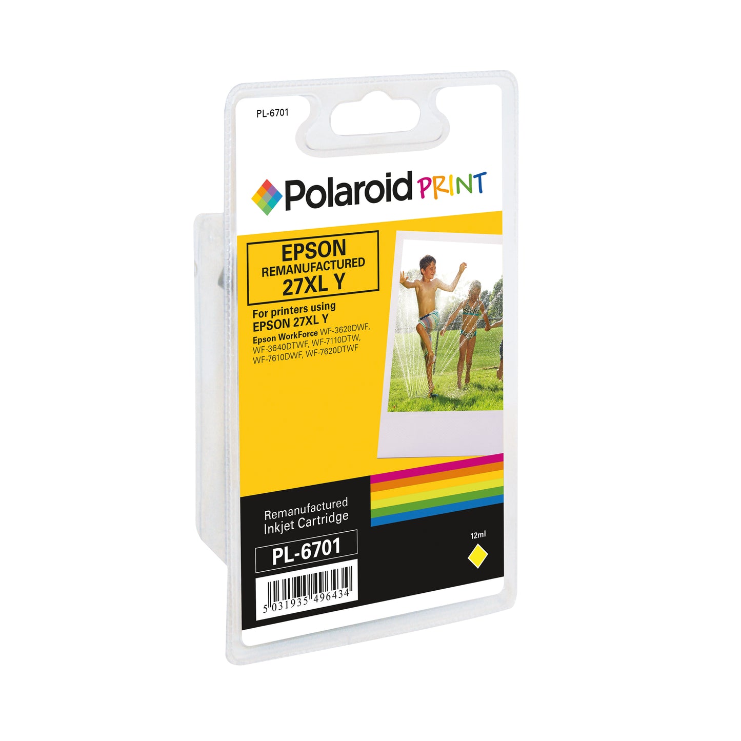 Polaroid Epson 27XL Remanufactured Inkjet Cartridge Yellow T271440-COMP PL