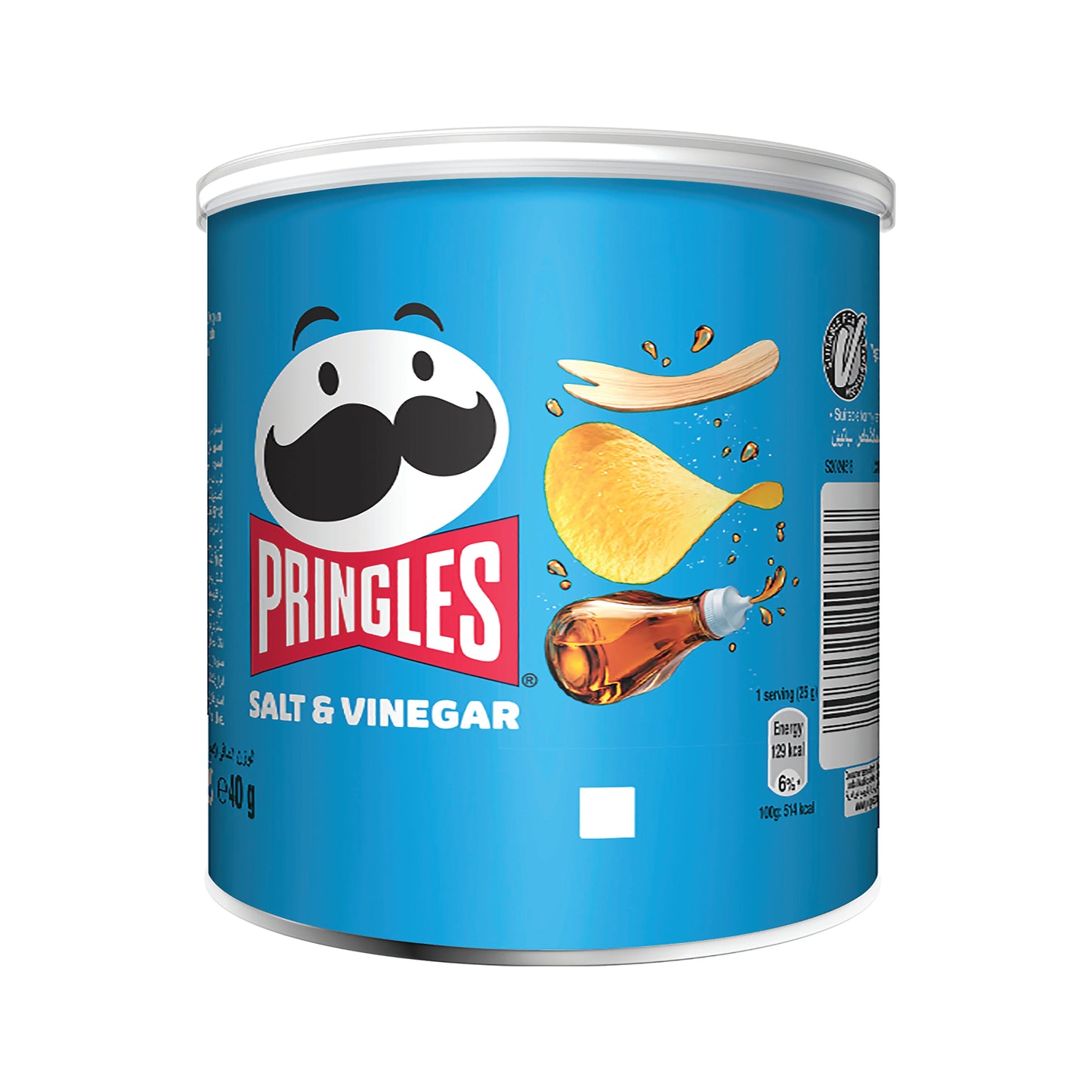 Pringles Salt and Vinegar Crisps 40g (Pack of 12) 7000273000