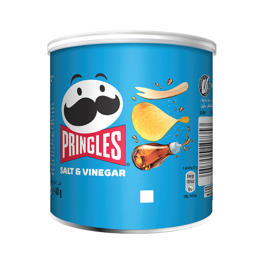 Pringles Salt and Vinegar Crisps 40g (Pack of 12) 7000273000