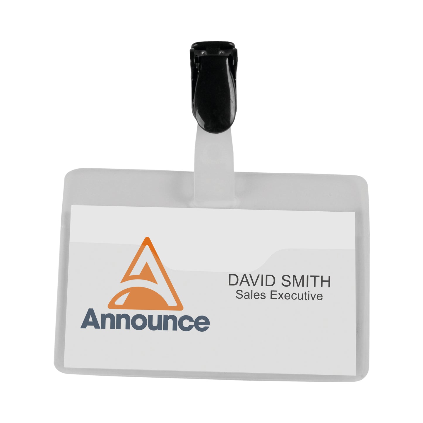 Announce Security Name Badge 60x90mm (Pack of 25) PV00922