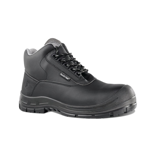 Rock Fall RF250 Rhodium Chemical Resistant Safety Boot Black 09