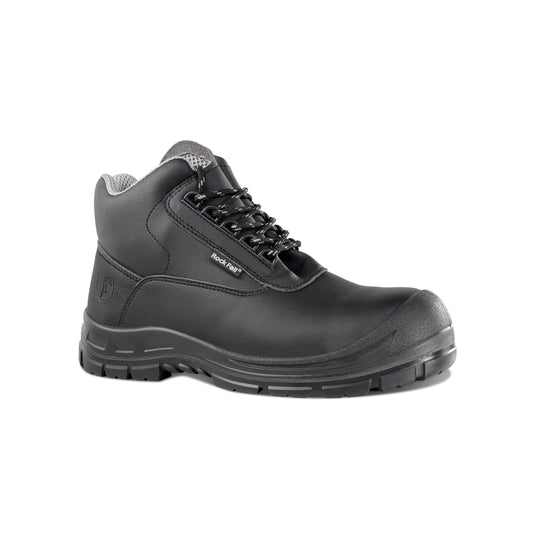 Rock Fall RF250 Rhodium Chemical Resistant Safety Boot Black 13