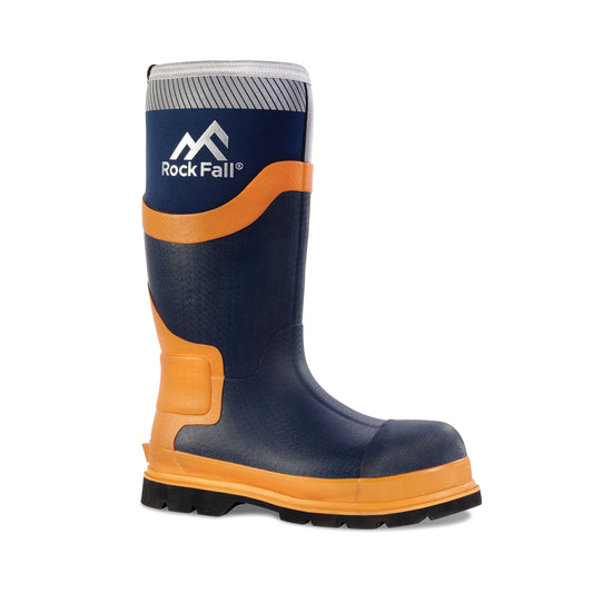 Rock Fall RF290 Silt Neoprene Safety Wellington Boot Blue 10