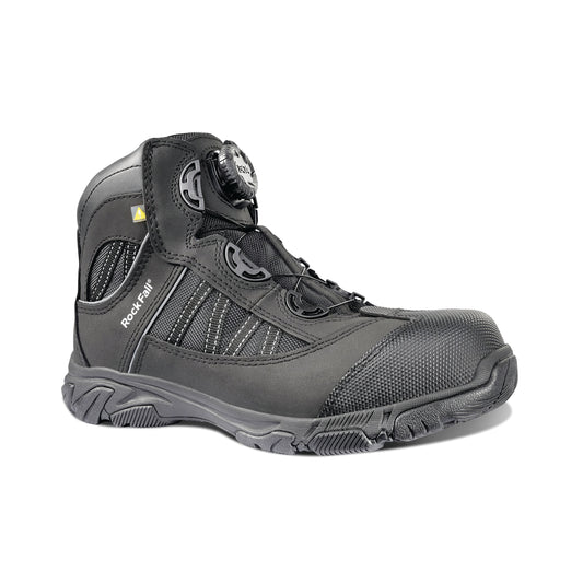Rock Fall Ohm Electrical Hazard Boa Safety Boot Black 10