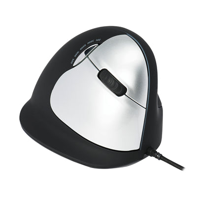 R-GO HE Ergonomic Vertical Wired Mouse Large Right Hand RGOHELA