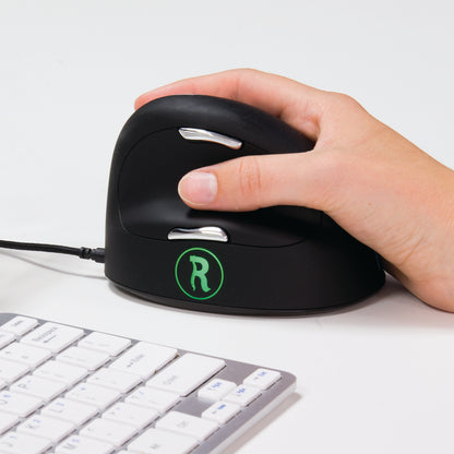 R-GO HE Break Ergonomic Vertical Wired Mouse Large Right Hand RGOBRHEMLR