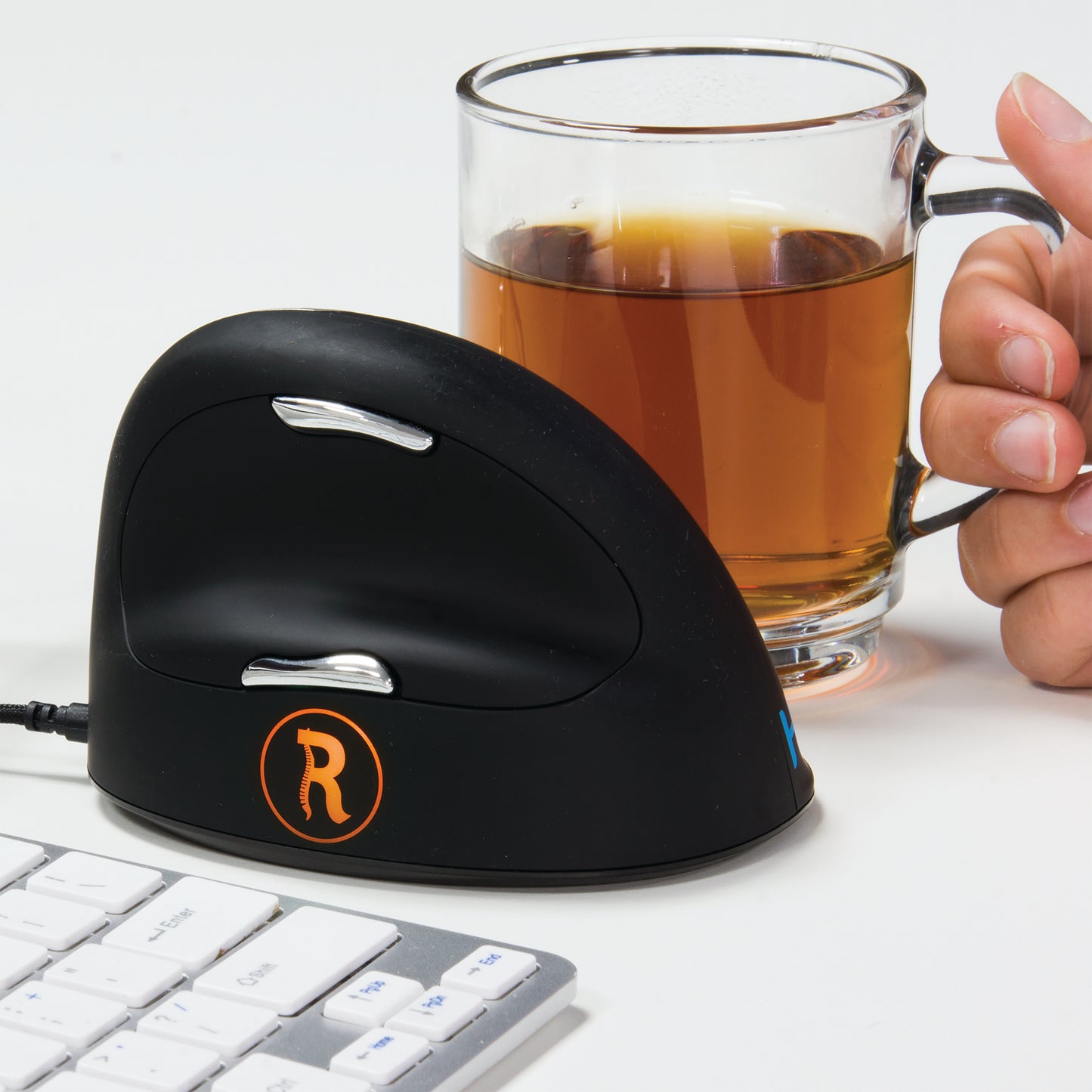 R-GO HE Break Ergonomic Vertical Wired Mouse Large Right Hand RGOBRHEMLR