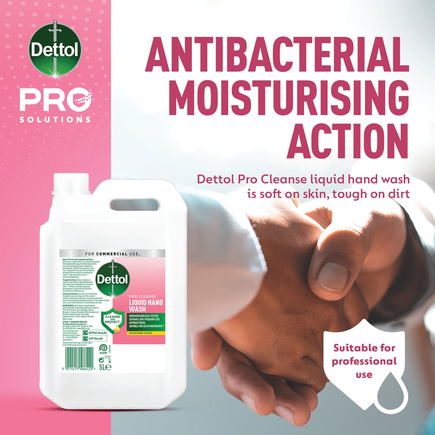 Dettol Pro Cleanse Antibacterial Hand Wash Soap Citrus 5L 3253761