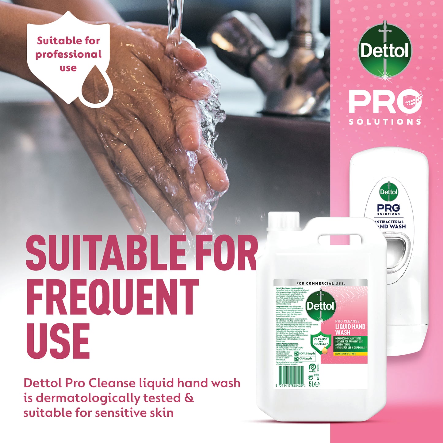 Dettol Pro Cleanse Antibacterial Hand Wash Soap Citrus 5L 3253761