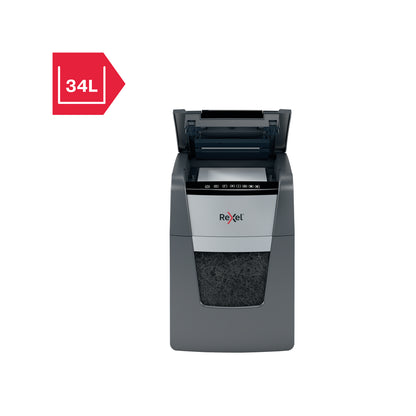 Rexel Optimum AutoFeed+ 100X Automatic Cross Cut Paper Shredder P4