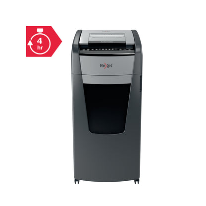 Rexel Optimum AutoFeed+ 600M Micro-Cut P-5 Shredder Black 2020600M