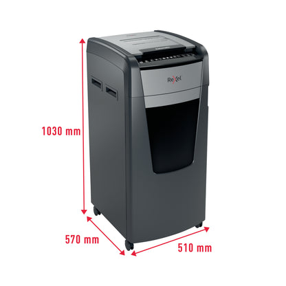 Rexel Optimum AutoFeed+ 600M Micro-Cut P-5 Shredder Black 2020600M