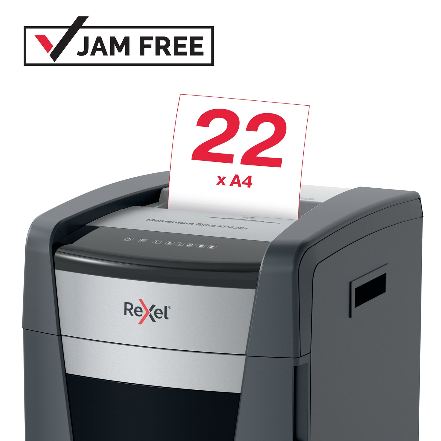 Rexel Momentum Extra XP422+ Jam Free Cross Cut Paper Shredder P4