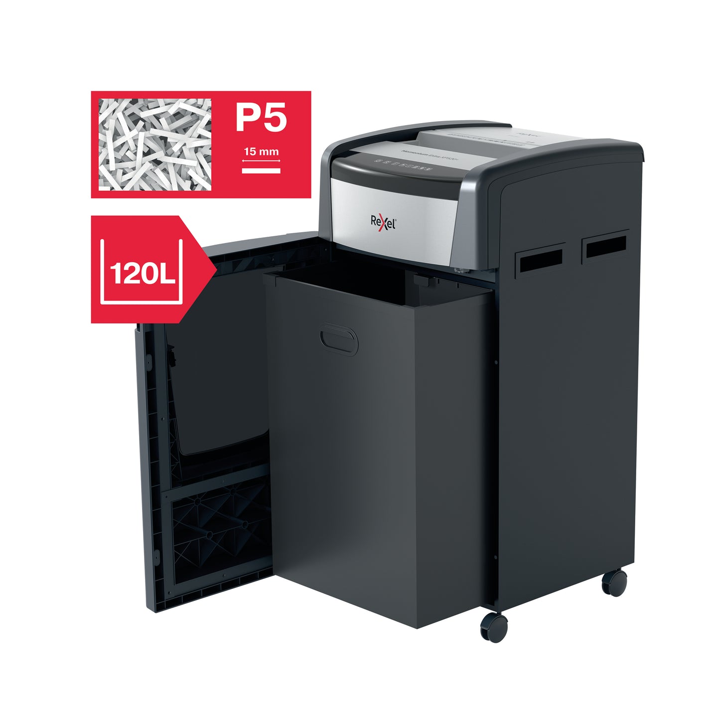 Rexel Momentum Extra XP520+ Jam Free Micro Cut Paper Shredder P5