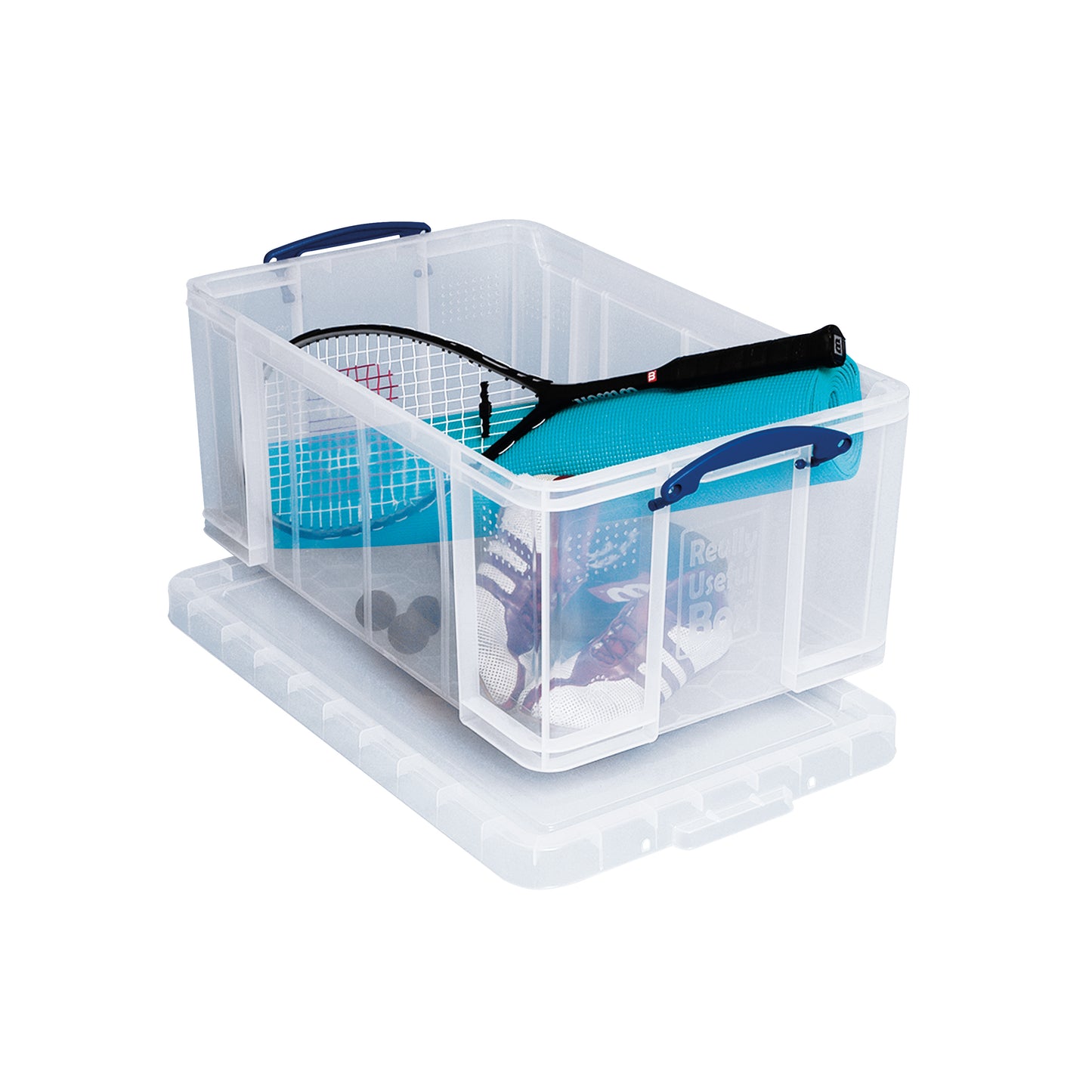 Really Useful 64L Plastic Storage Box W710xD440xH310mm Clear 64C