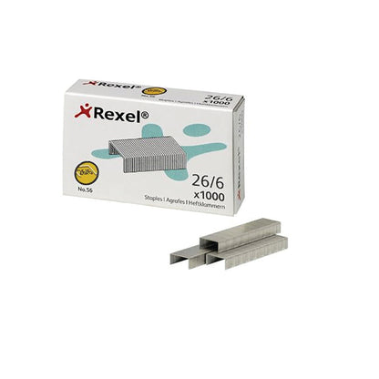 Rexel No. 56 (26/6) Staples (1000)
