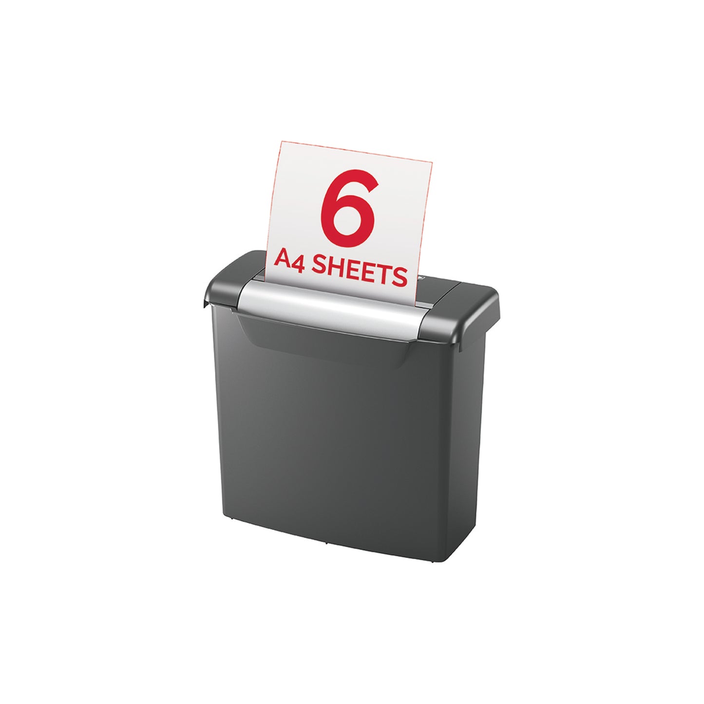 Rexel S206 paper shredder Strip shredding 22 cm Black, Silver