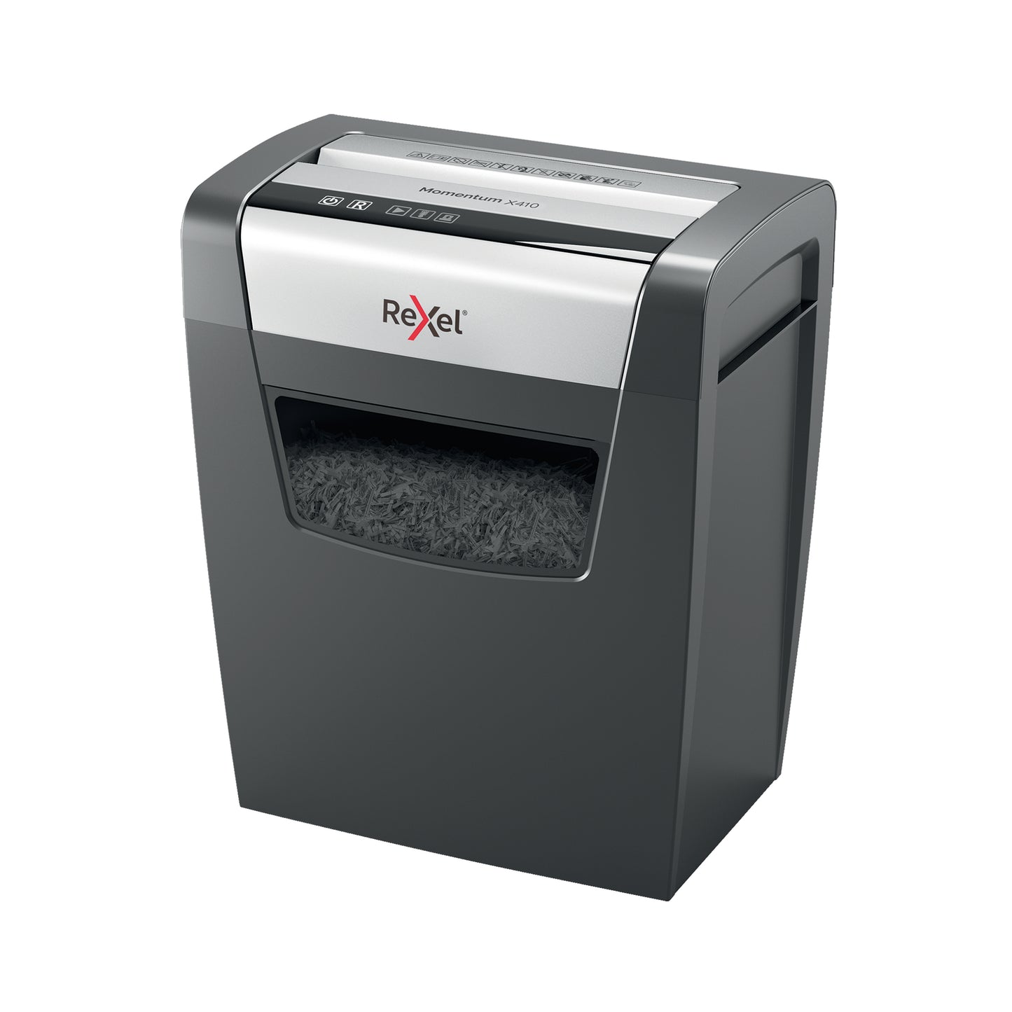 Rexel X410 paper shredder Cross shredding 22 cm Black, Silver