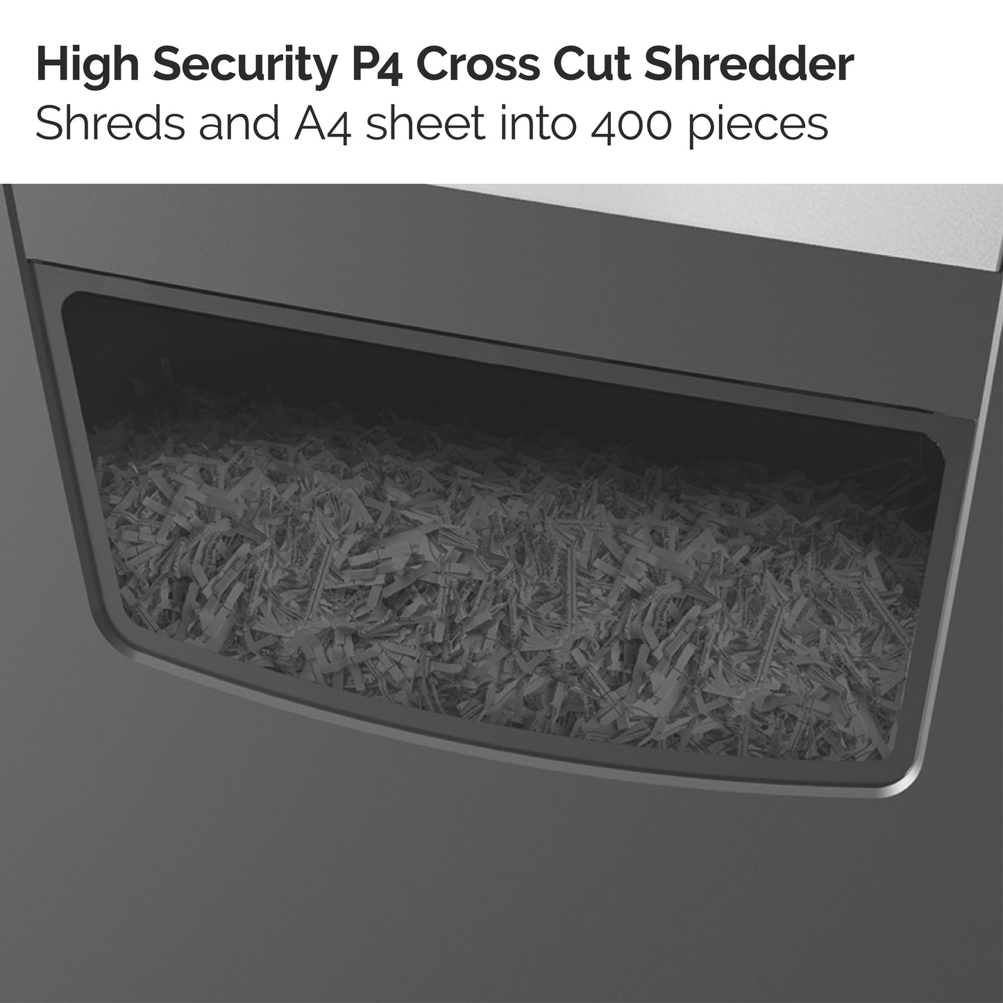 Rexel X410 paper shredder Cross shredding 22 cm Black, Silver
